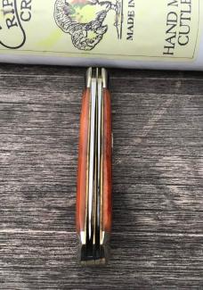 Great Eastern Cutlery 73 Cripple Creek 2009 Square End Scout Trapper Orange Peach Seed Jig Bone