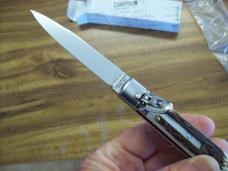 A.G.A. Campolin 8" Lever Maniago, Italy GO-55020-C Gen. Stag/Antler UNUSED W/Box