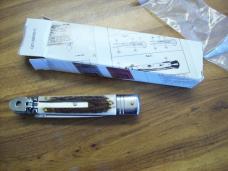 A.G.A. Campolin 8" Lever Maniago, Italy GO-55020-C Gen. Stag/Antler UNUSED W/Box