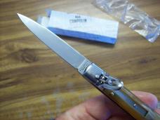 A.G.A. Campolin 8" Lever Maniago, Italy GO-55020-HB Gen. Honey Horn UNUSED W/Box
