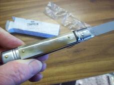 A.G.A. Campolin 8" Lever Maniago, Italy GO-55020-HB Gen. Honey Horn UNUSED W/Box
