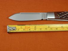 Beaver Falls Cutlery 2024 Bourbon Jigged Bone Jack Knife from Cooper Cutlery Integral Bolsters USA 