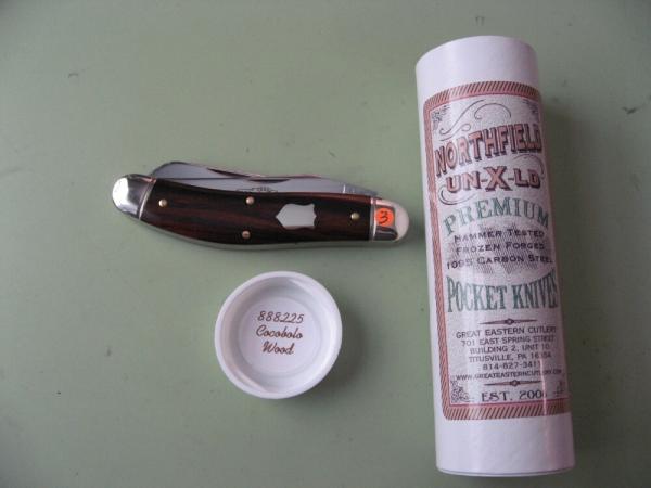 GREAT EASTERN NORTHFIELD 888225 BAYOU TRAPPER COCOBOLO WOOD #3 GREAT EASTERN NORTHFIELD 888225 BAYOU TRAPPER COCOBOLO WOOD #3