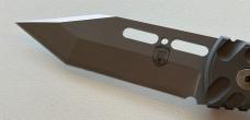 Dalton Gripper Switchblade Knife, Gray Handle, By Rob Dalton, Dalton Combat Cutlery, Unused