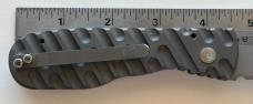 Dalton Gripper Switchblade Knife, Gray Handle, By Rob Dalton, Dalton Combat Cutlery, Unused