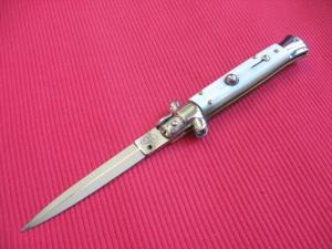 NEW ARMANDO BELTRAME 9" White Horn ITALIAN STILETTO Knife