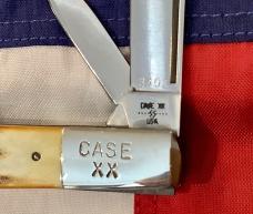 Case xx 1982, 8 Dot Razor Barlow Knife -Great Stag Handles -Mdl# 52009 1/2 SSP -Serial #3402 -Minty!