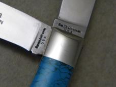 Smith & Wesson Designed by Stewart Taylor Custom Turquoise Trapper Knife 