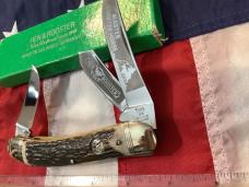 Hen & Rooster -Master Quarter Horse Large Stockman (mdl# 293DS) w/ Sweet Stag Handles -one of 50