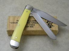 Case XX USA 3254 Hank Williams Yellow Trapper Knife NIB