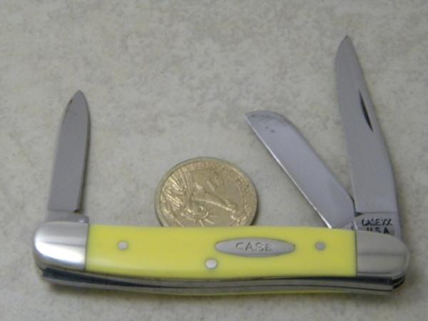 Case XX USA 2Dot 3318HE Yellow Stockman Knife Case XX USA 2Dot 3318HE Yellow Stockman Knife