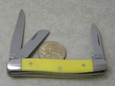 Case XX USA 2Dot 3318HE Yellow Stockman Knife 