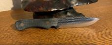 Hand Crafted Hunting Knife Made from a Vixen File w/Adjustable Kydex Sheath USA