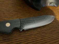 Hand Crafted Hunting Knife Made from a Vixen File w/Adjustable Kydex Sheath USA