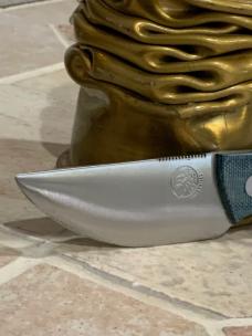 Hand Crafted Bonehead Neck Knife with Kydex Sheath and Lanyard Made in USA