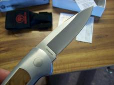 Vintage Boker Top Lock Automatic Large Exotic Thuya Wood UNUSED Box Sheath Papers