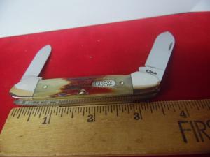 CASE XX 1997 R52131 CASE XX RED STAG 3-1/2" CANOE MINT A little HARD TO FIND