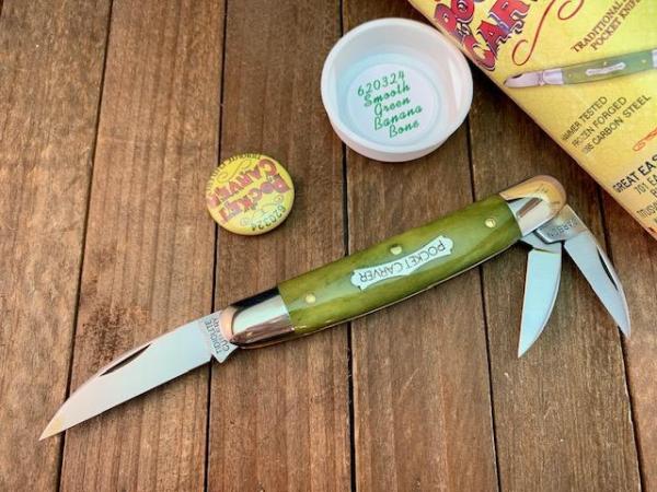 Great Eastern Cutlery Tidioute #62 Pocket Carver Smooth Green Banana Bone 2024 Great Eastern Cutlery Tidioute #62 Pocket Carver Smooth Green Banana Bone 2024