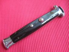 Vintage Italian Horn Trap Door OTF Switchblade Knife - Mint
