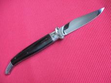 Vintage Italian Large Size "rostfrei" Shell Puller Leverlock Switchblade Knife                