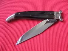Vintage Italian Large Size "rostfrei" Shell Puller Leverlock Switchblade Knife                