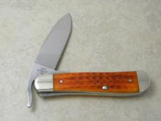 Case Tested XX USA Bone 4-Dot 61953 1/2 L SS Isaiah 49:16 Russlock Knife 