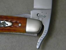 Case Tested XX USA Bone 4-Dot 61953 1/2 L SS Isaiah 49:16 Russlock Knife 