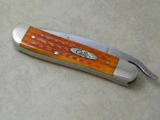 Case Tested XX USA Bone 4-Dot 61953 1/2 L SS Isaiah 49:16 Russlock Knife 