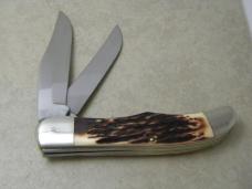 Kabar 1184 USA Imitation Stag Folding Hunter Knife
