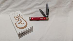 Case XX Small Swell Center Jack Red Synthetic w/Stonewash Blade