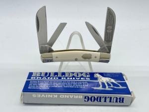 BULLDOG BRAND Solingen Germany Genuine Mastodon Ivory Congress w/ OMP Box