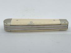 BULLDOG BRAND Genuine Mastodon Ivory Mini Trapper 1 of 5 w/ OMP Box