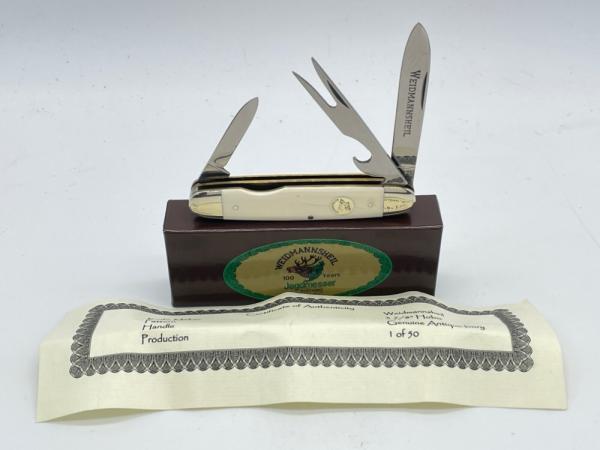 Vintage WEIDMANNSHEIL Solingen Antique Ivory Hobo Take Apart w/ OMP Box Vintage WEIDMANNSHEIL Solingen Antique Ivory Hobo Take Apart w/ OMP Box