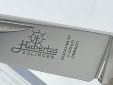 HUBERTUS Solingen Germany Genuine Stag Drop Point Leverlock Automatic