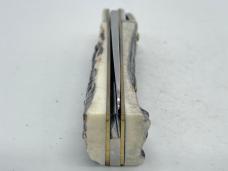 HUBERTUS Solingen Germany Genuine Stag Drop Point Leverlock Automatic