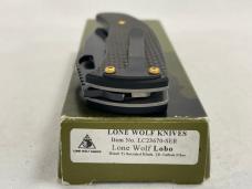 LONE WOLF KNIVES LC23670-SER Lobo Serrated Carbon Fiber Liner Lock w/ OMP Box