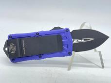 2019 MICROTECH Black Finished 204P Purple Exocet Automatic OTF w/ OMP Box
