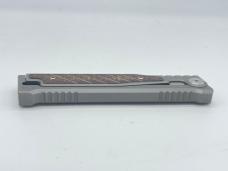 2022 REATE KNIVES EXO Brown Burlap Micarta Tanto Gravity OTF w/ Sheath