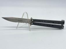 2002 MICROTECH Dragonfly Serrated Butterfly Knife w/ Sheath (#167) w/ OMP Box