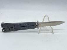 2002 MICROTECH Dragonfly Serrated Butterfly Knife w/ Sheath (#167) w/ OMP Box