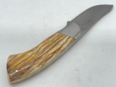 RON GASTON Custom Genuine Fossilized Walrus Ivory Hunter w/ Sheath
