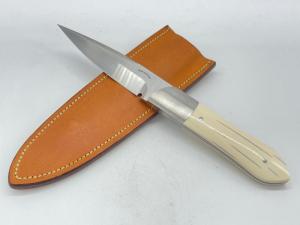 RON GASTON Custom Genuine Mammoth Ivory Hunter w/ Sheath