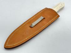 RON GASTON Custom Genuine Mammoth Ivory Hunter w/ Sheath