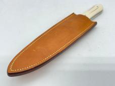 RON GASTON Custom Genuine Mammoth Ivory Hunter w/ Sheath