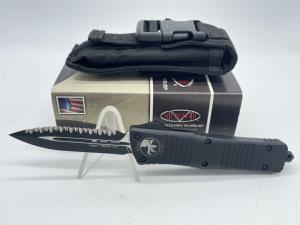 2012 MICROTECH USA 142-3T Black Combat Troodon D/E Automatic OTF w/ OMP Box