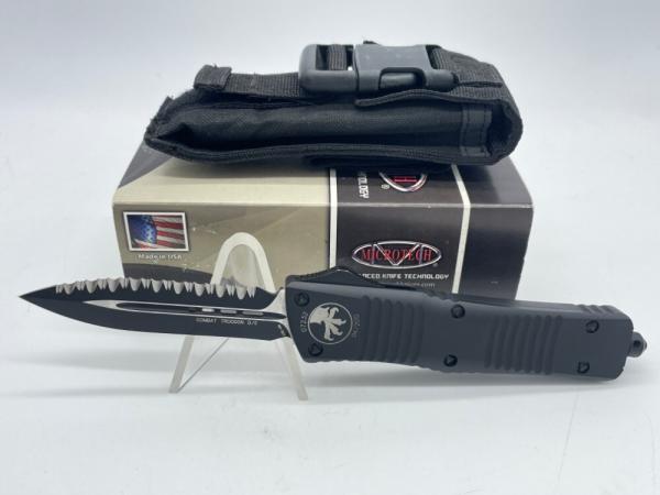 2012 MICROTECH USA 142-3T Black Combat Troodon D/E Automatic OTF w/ OMP Box 2012 MICROTECH USA 142-3T Black Combat Troodon D/E Automatic OTF w/ OMP Box
