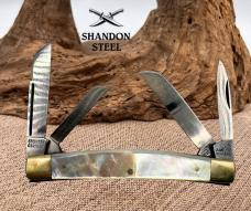 Bear & Bull Congress Knife Pearl Handle 4 Blade Folding Pocket Knife German(37) 