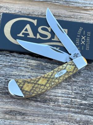 CASE XX ** SFO 2005 ANTIQUE BONE RATTLESNAKE SMALL SADDLEHORN