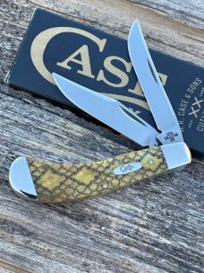 CASE XX ** SFO 2005 ANTIQUE BONE RATTLESNAKE SMALL SADDLEHORN
