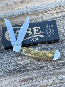 CASE XX ** SFO 2005 ANTIQUE BONE RATTLESNAKE SMALL SADDLEHORN